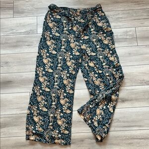 WRAP London 100% linen wide leg pants size 12